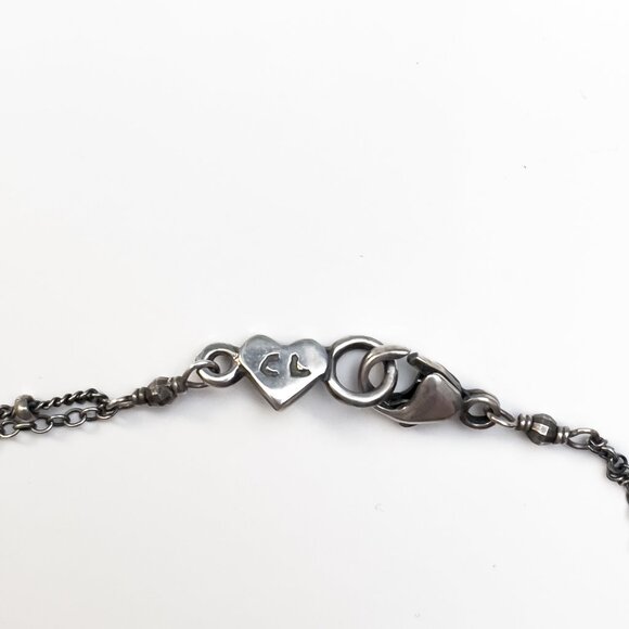 CHAN LUU Sterling Silver Horn Beaded Layer Necklace - Picture 3 of 4